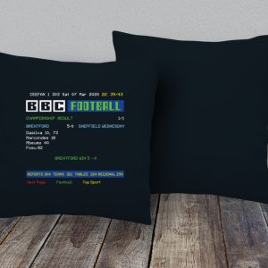 Ceefax Cushion - SWFC 5-0