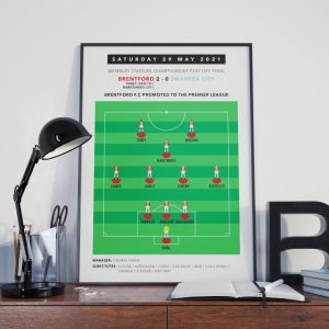 A4 Poster - Subbuteo play off final team