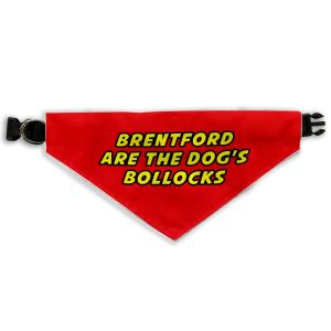 Dog Scarf - Brentford are the dogs bollocks