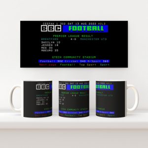 Ceefax Mug - 4-0 vs Man U