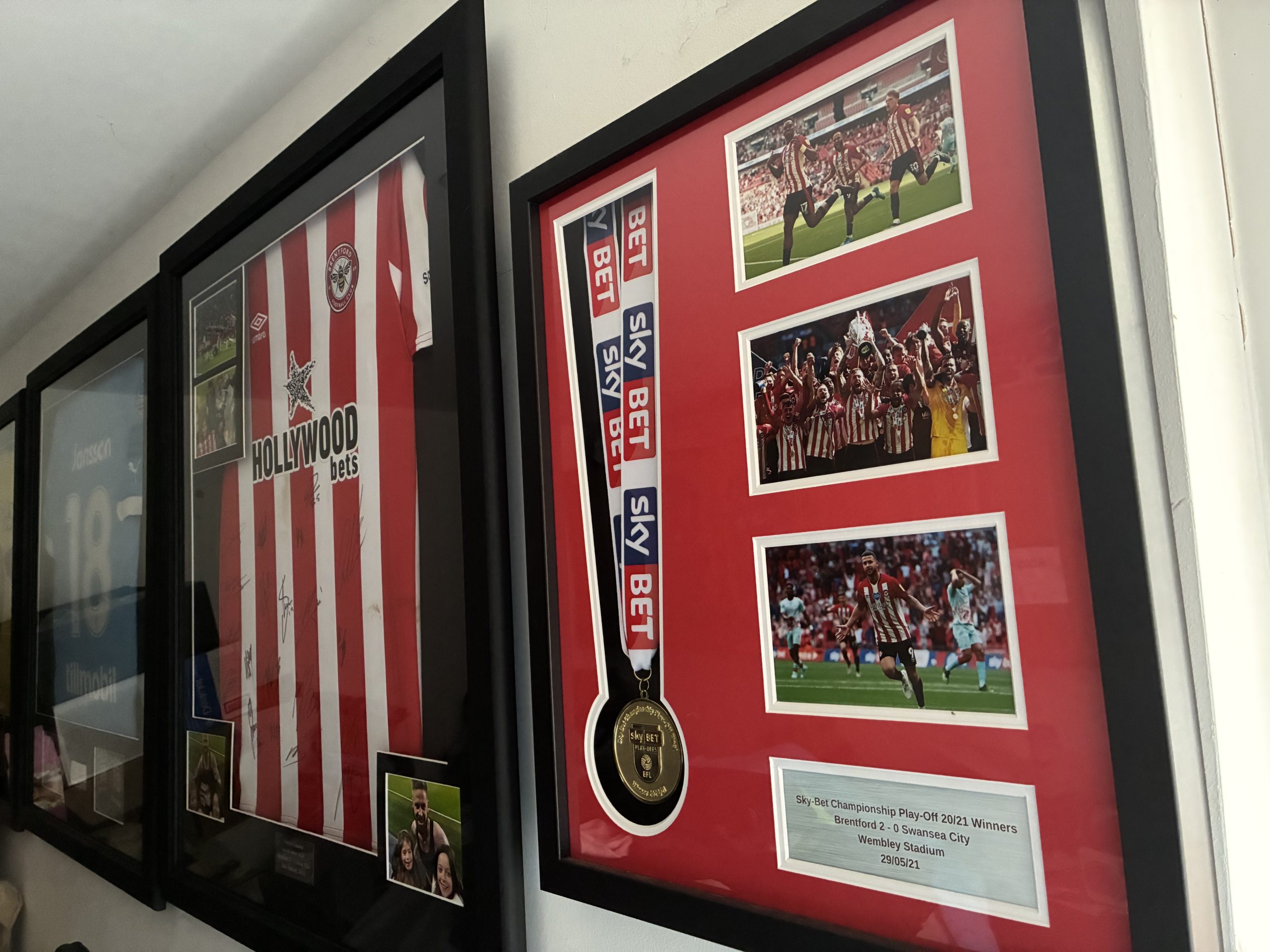 Framed Medal - Brentford 2-0 Swansea, Play-Off Final 2021 - Image 2