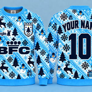 brentford 1992 away kit christmas jumper personalised
